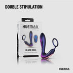Hueman - Black Hole Anal Vibrator mit Cockring - 10 Vibrationsstufen
