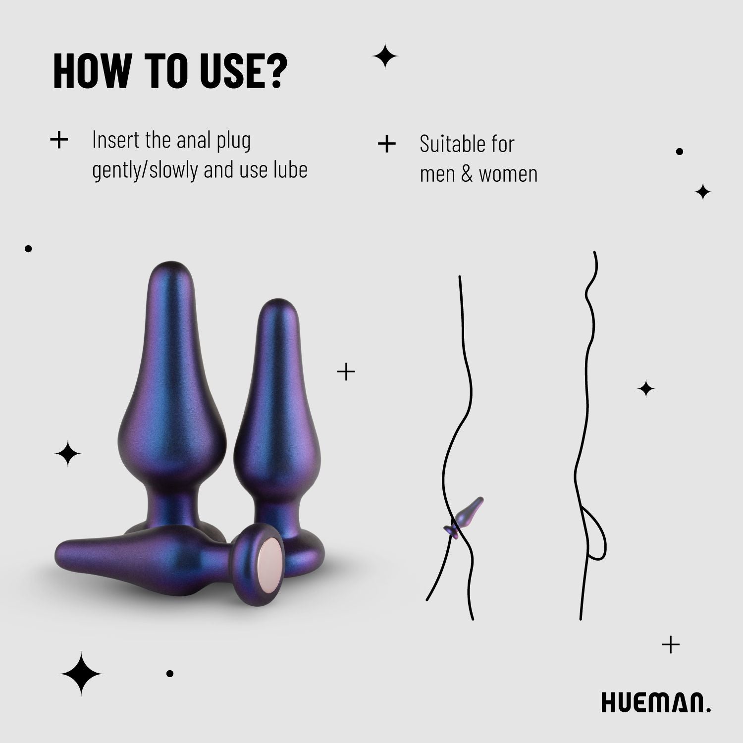 Hueman - Comets Analplug-Set