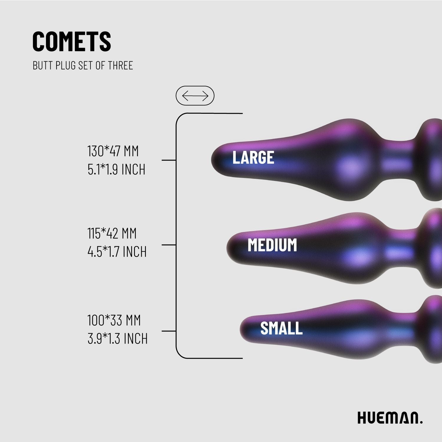 Hueman - Comets Analplug-Set