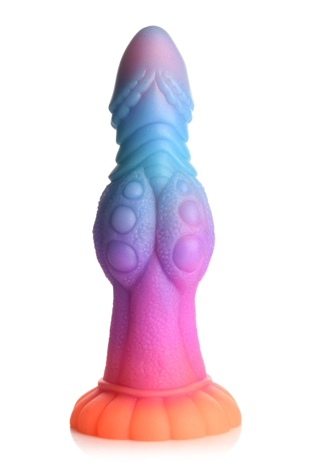 Leuchtender Alien-Dildo im Dunkeln