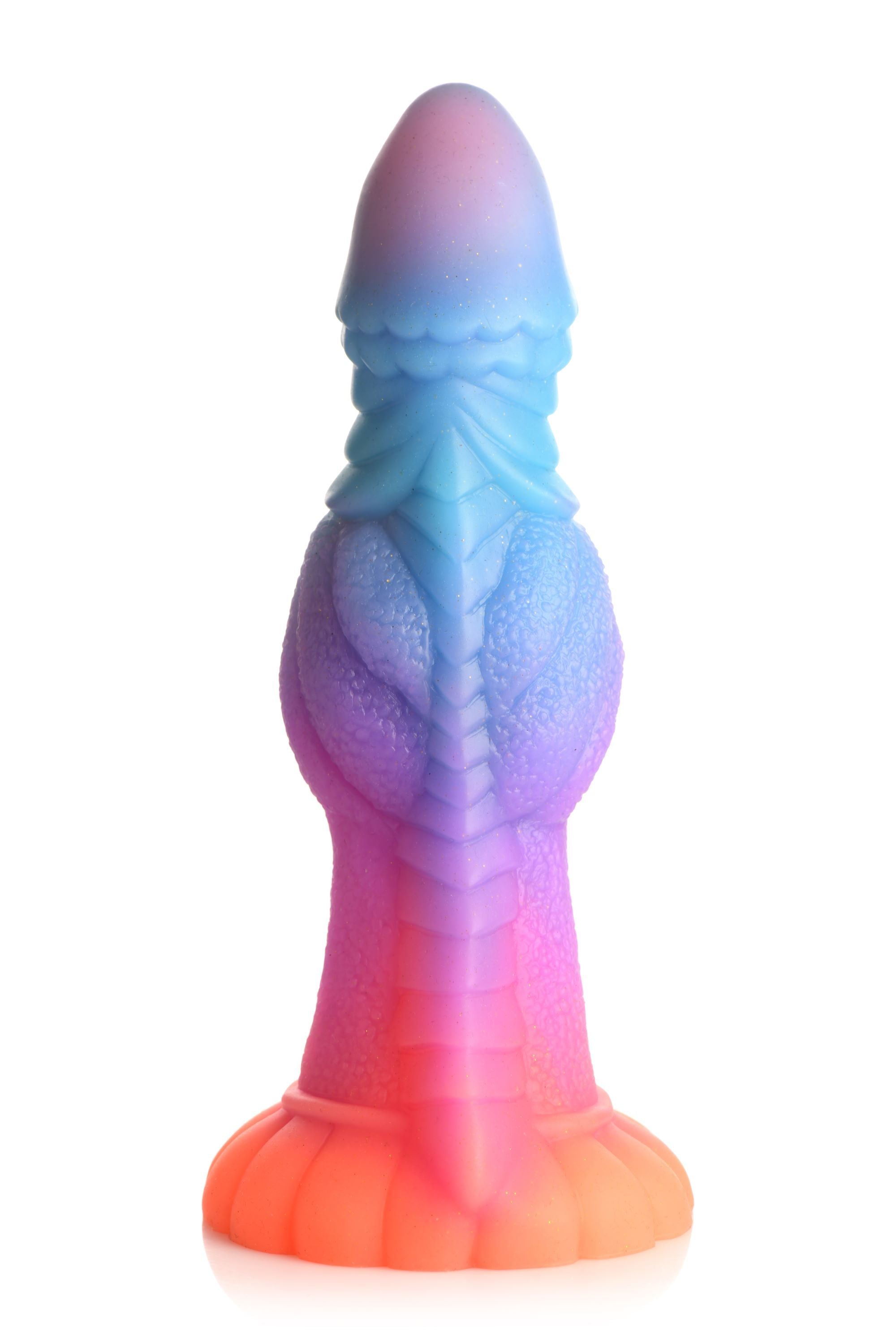 Leuchtender Alien-Dildo im Dunkeln