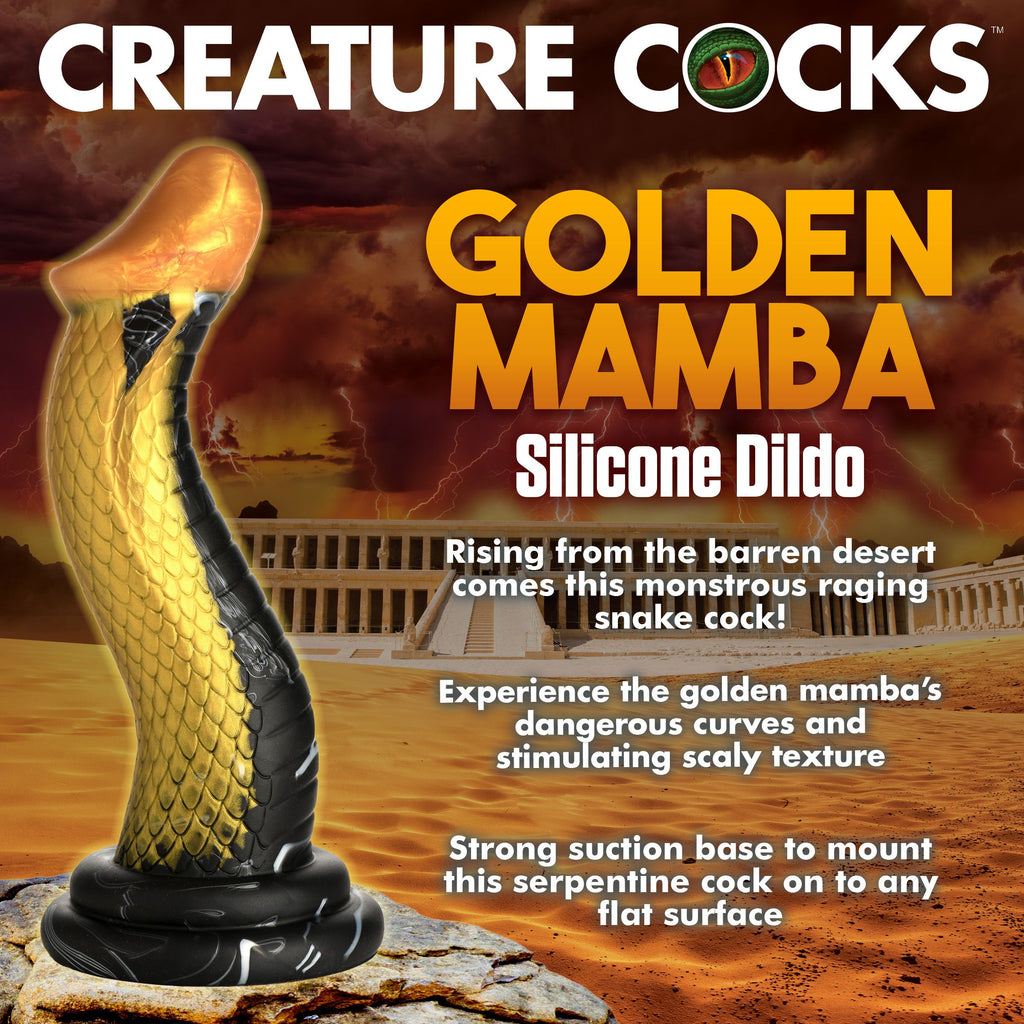 Goldener Mamba-Dildo