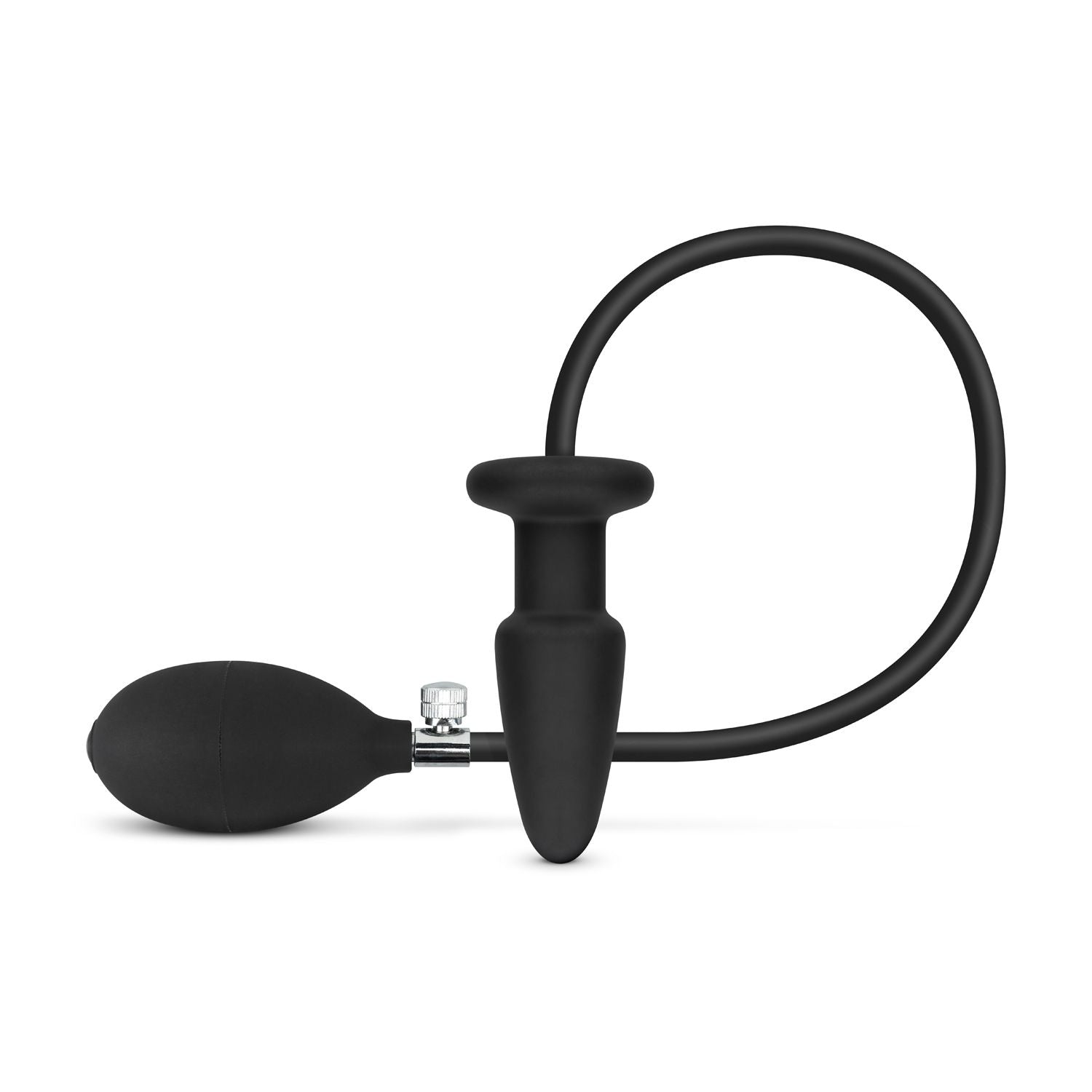 Aufblasbarer Analkplug - Schwarz