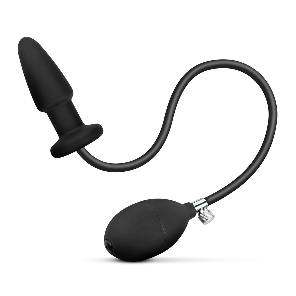 Aufblasbarer Analkplug - Schwarz