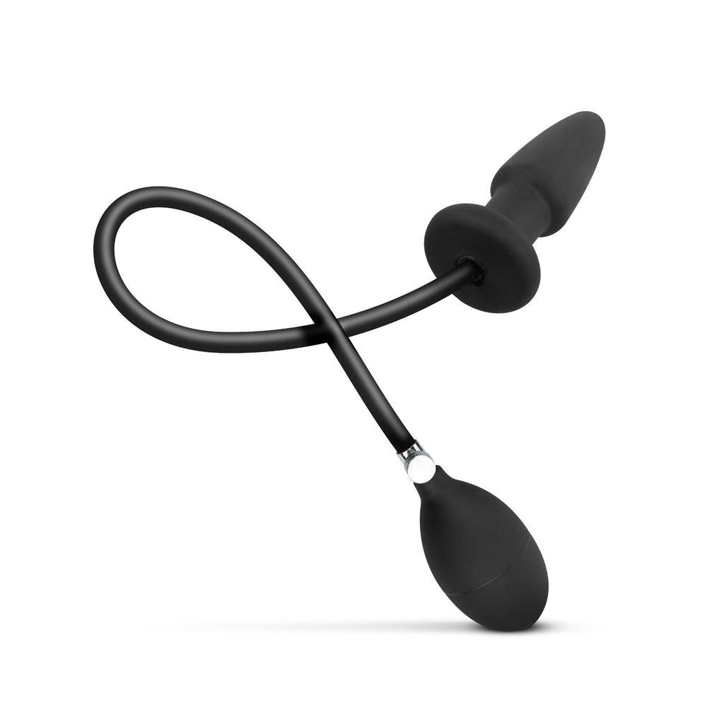 Aufblasbarer Analkplug - Schwarz
