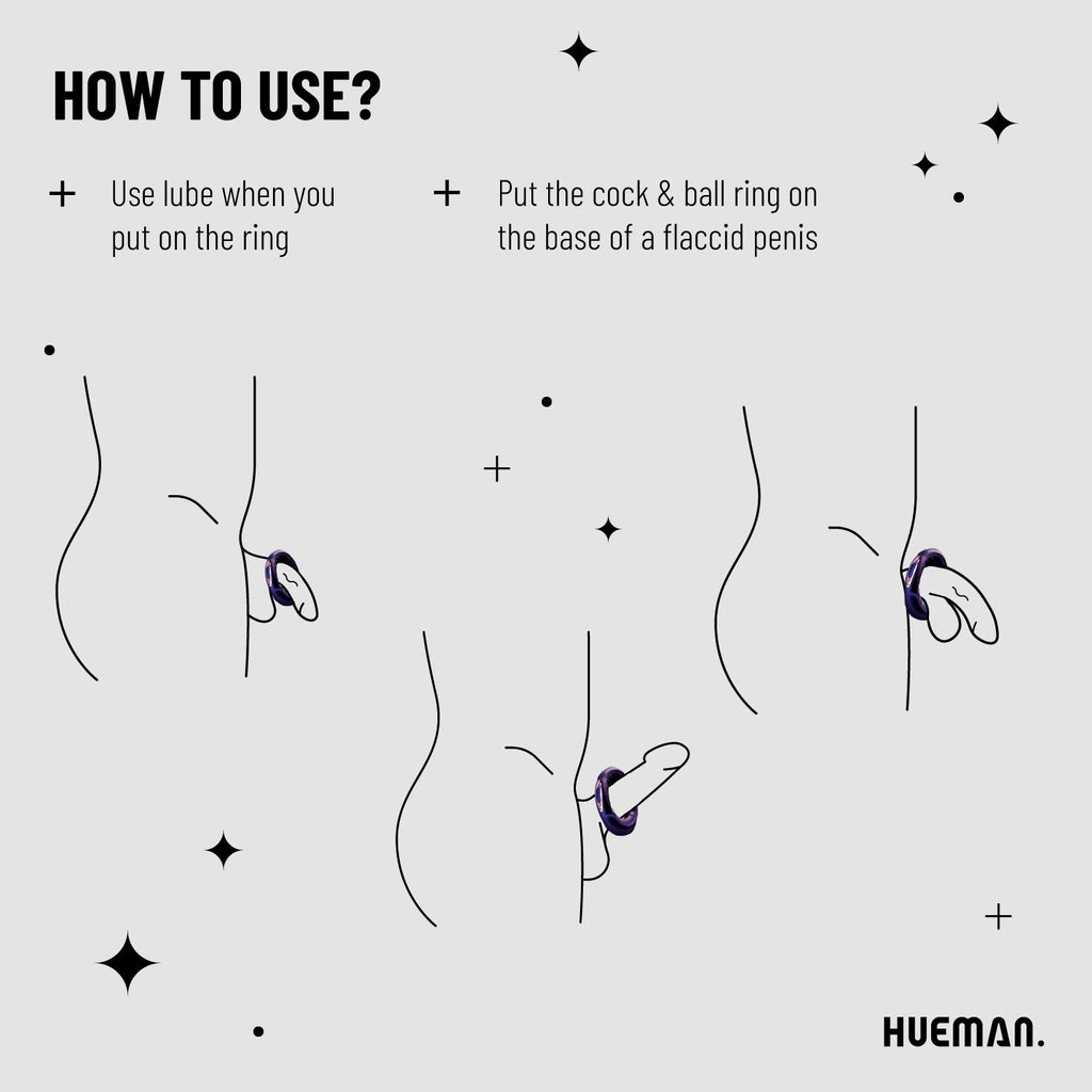 Hueman - Saturn Vibrierender Penis-/Hodenring