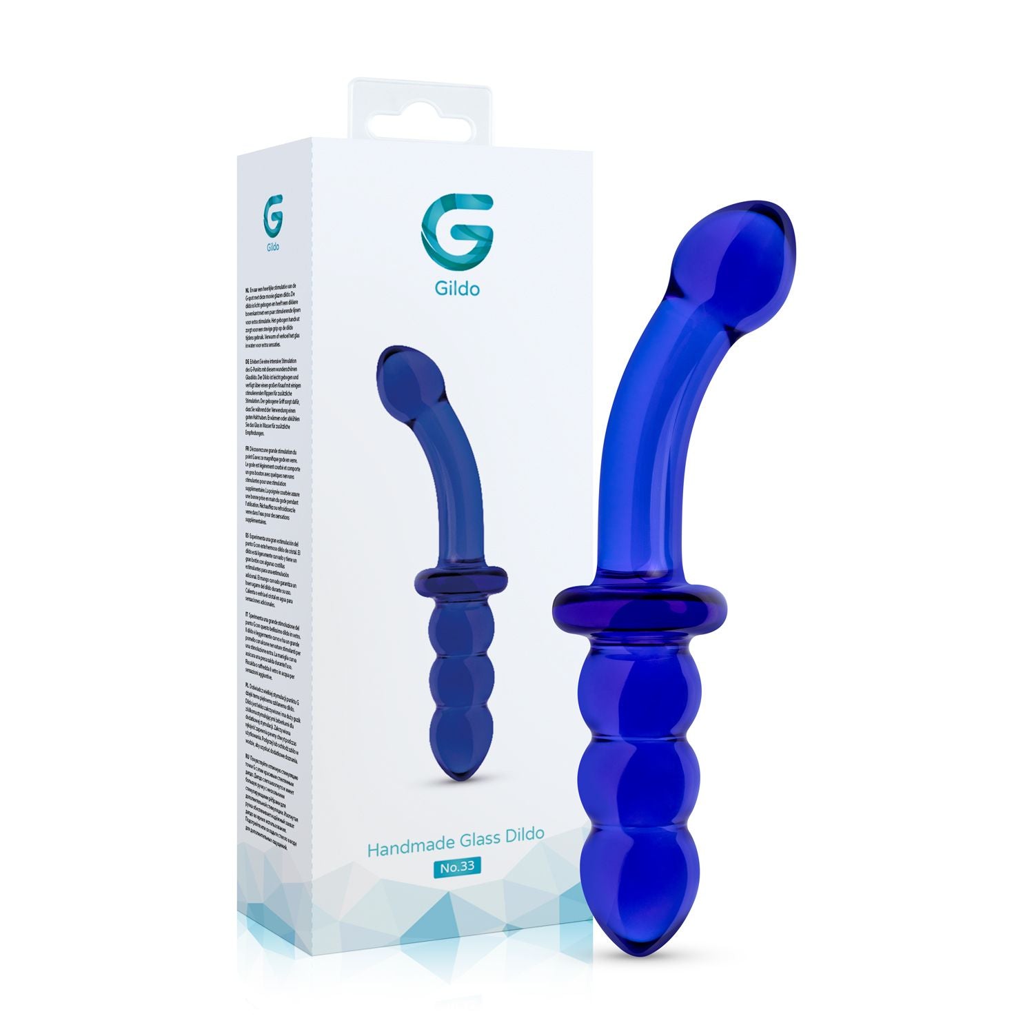 Gildo - Doppelter Glas G-Punkt/Prostata Dildo Nr. 33 - 20 cm