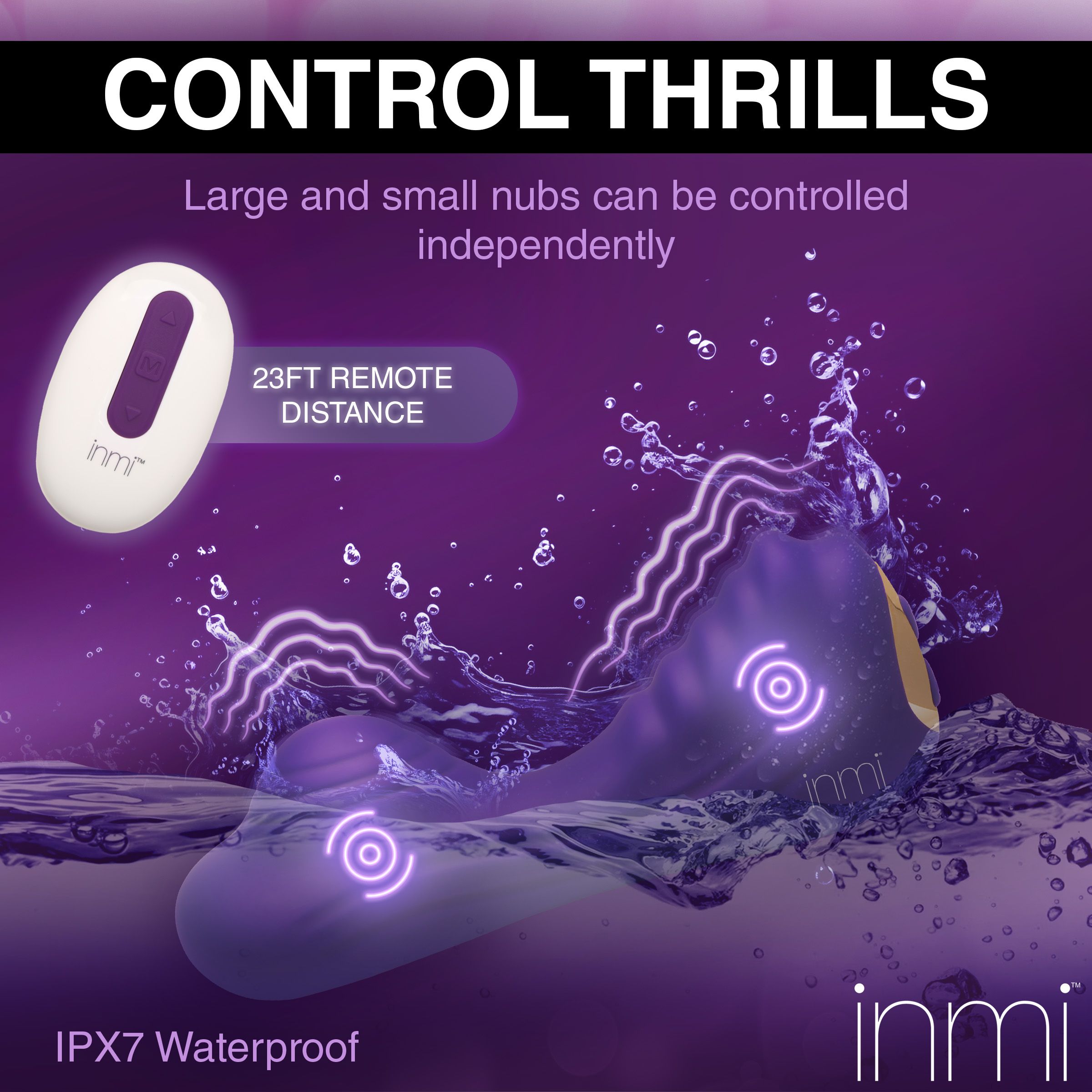 Inmi - Ride N' Grind Vibrator mit Fernbedienung - Doppelmotor