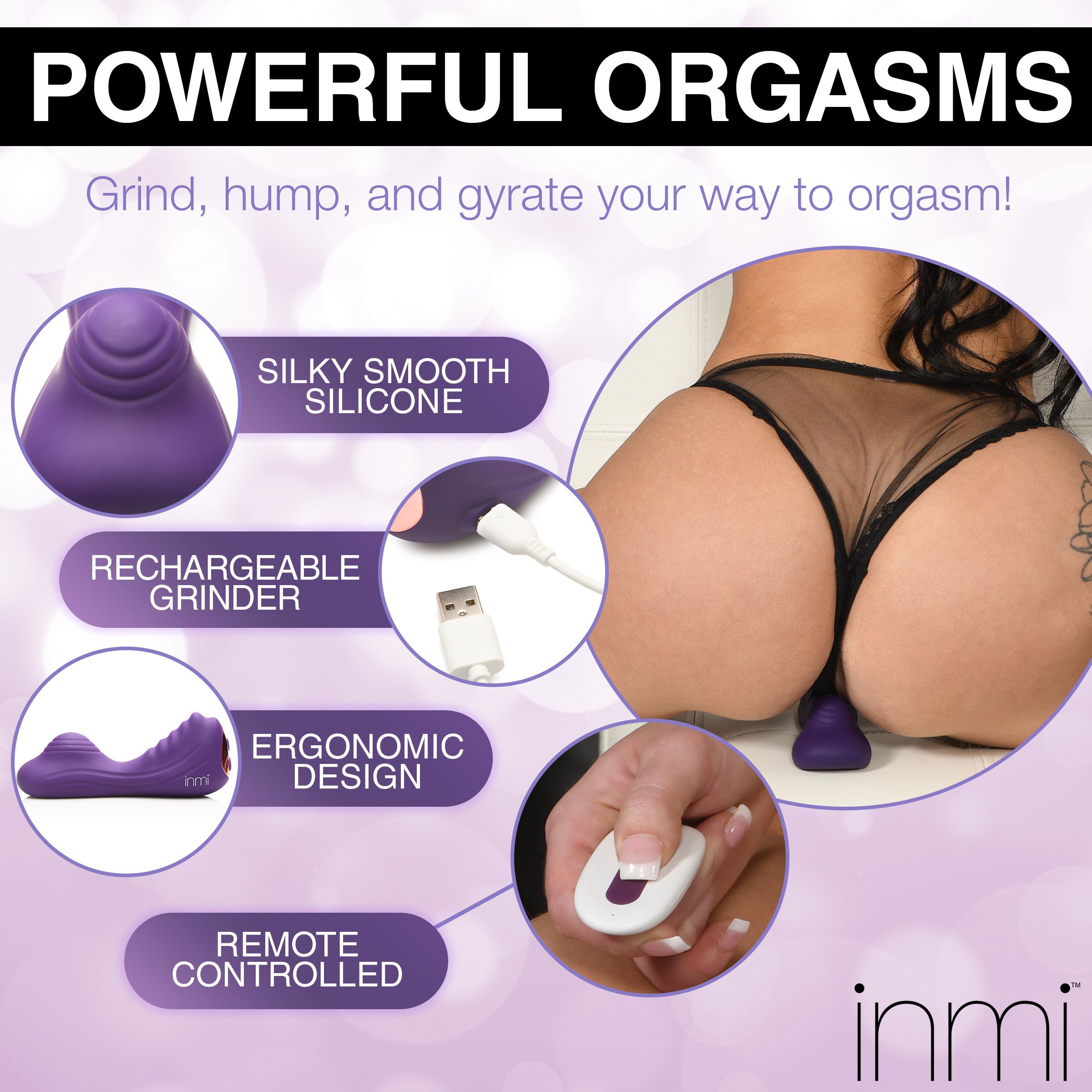Inmi - Ride N' Grind Vibrator mit Fernbedienung - Doppelmotor