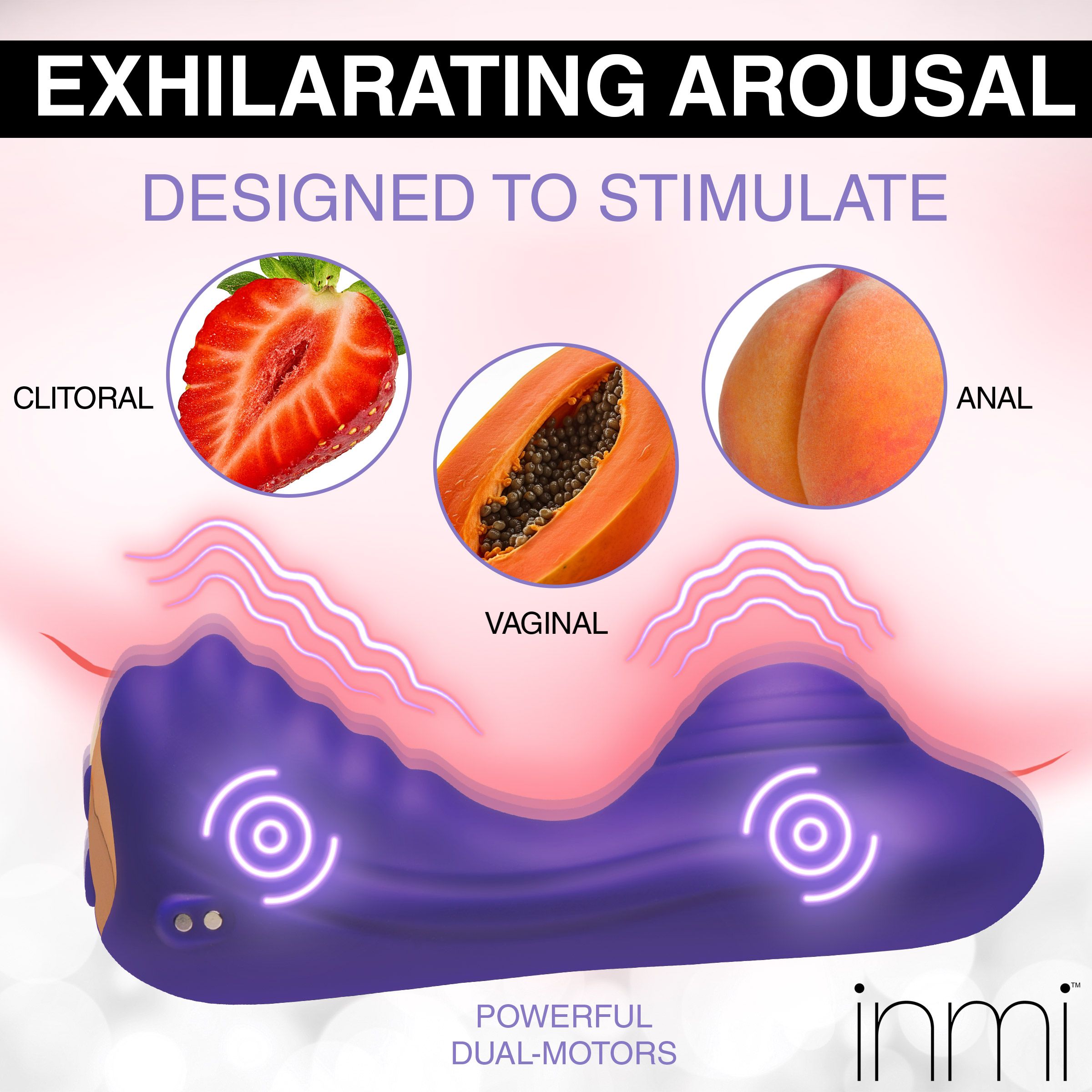 Inmi - Ride N' Grind Vibrator mit Fernbedienung - Doppelmotor