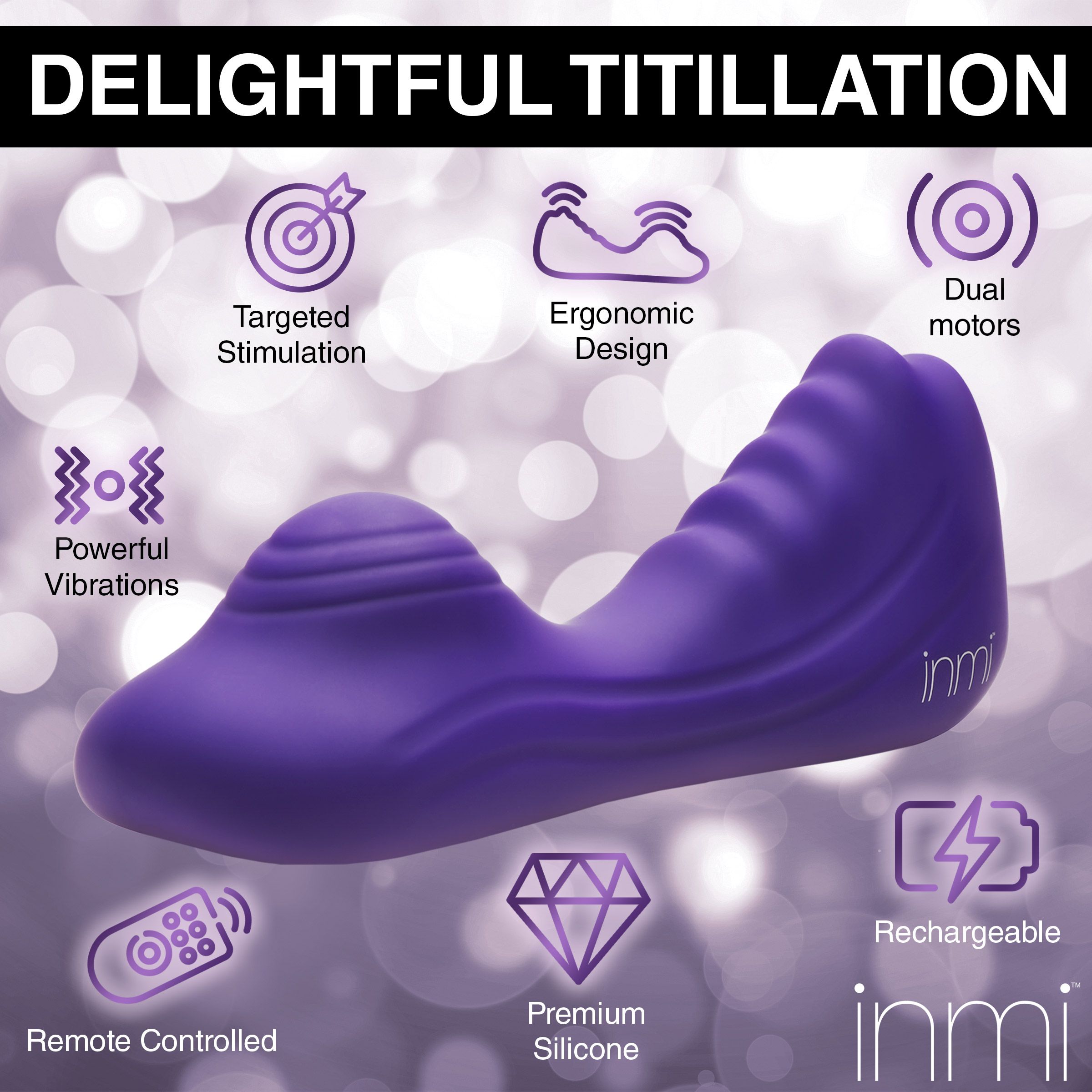 Inmi - Ride N' Grind Vibrator mit Fernbedienung - Doppelmotor