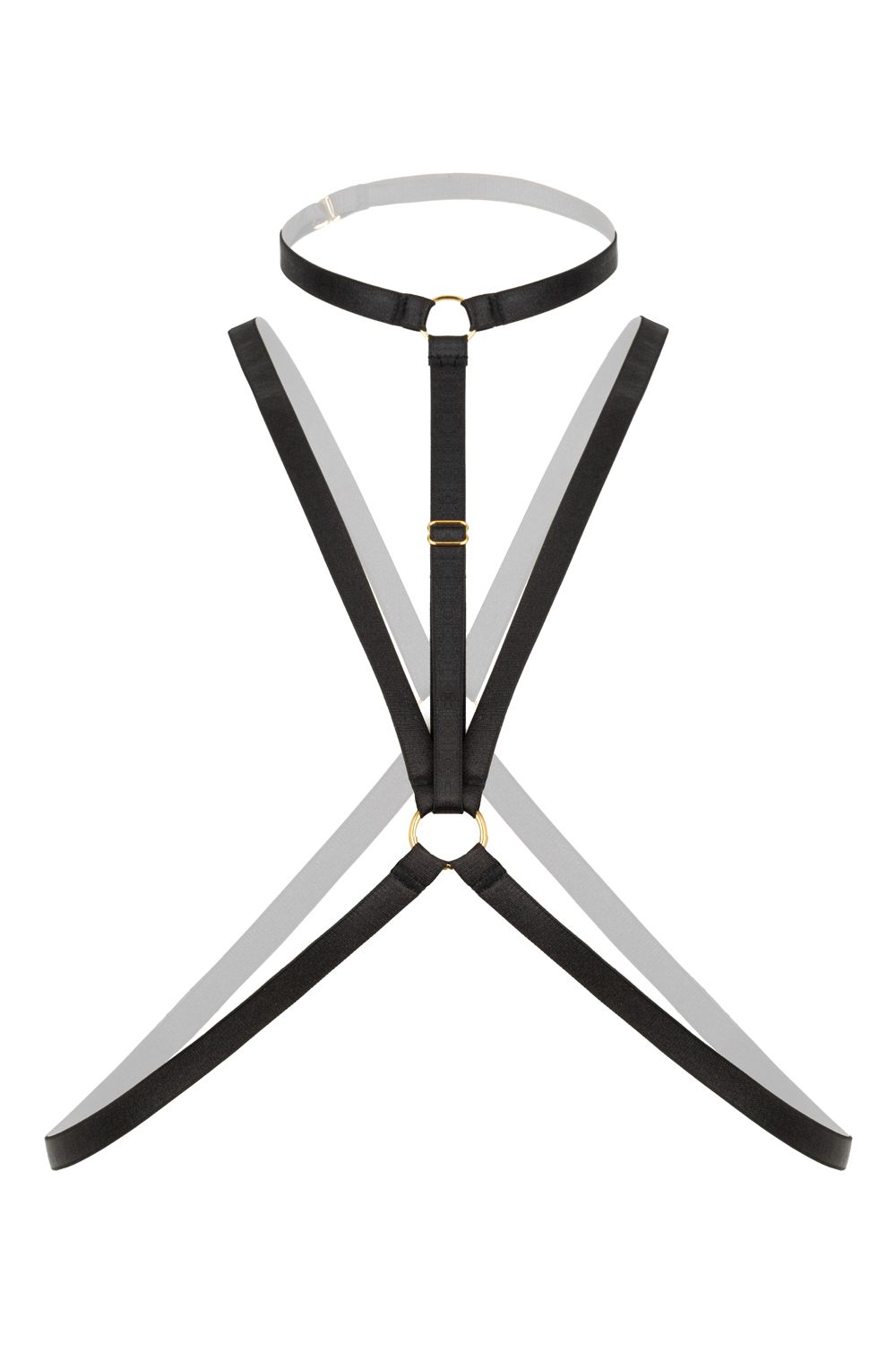 Christine - Strappy Harness Bralette Secret Love schwarz - Oberkörper 02