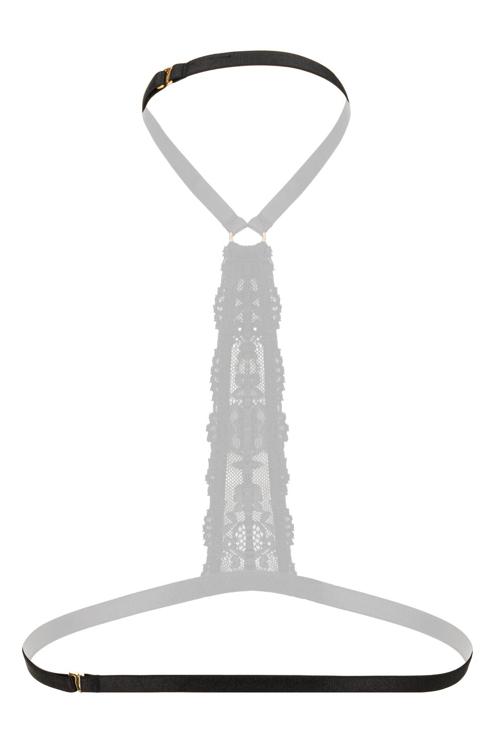 Christine - Riemchen-Harness Bralette Evening Kiss -schwarz