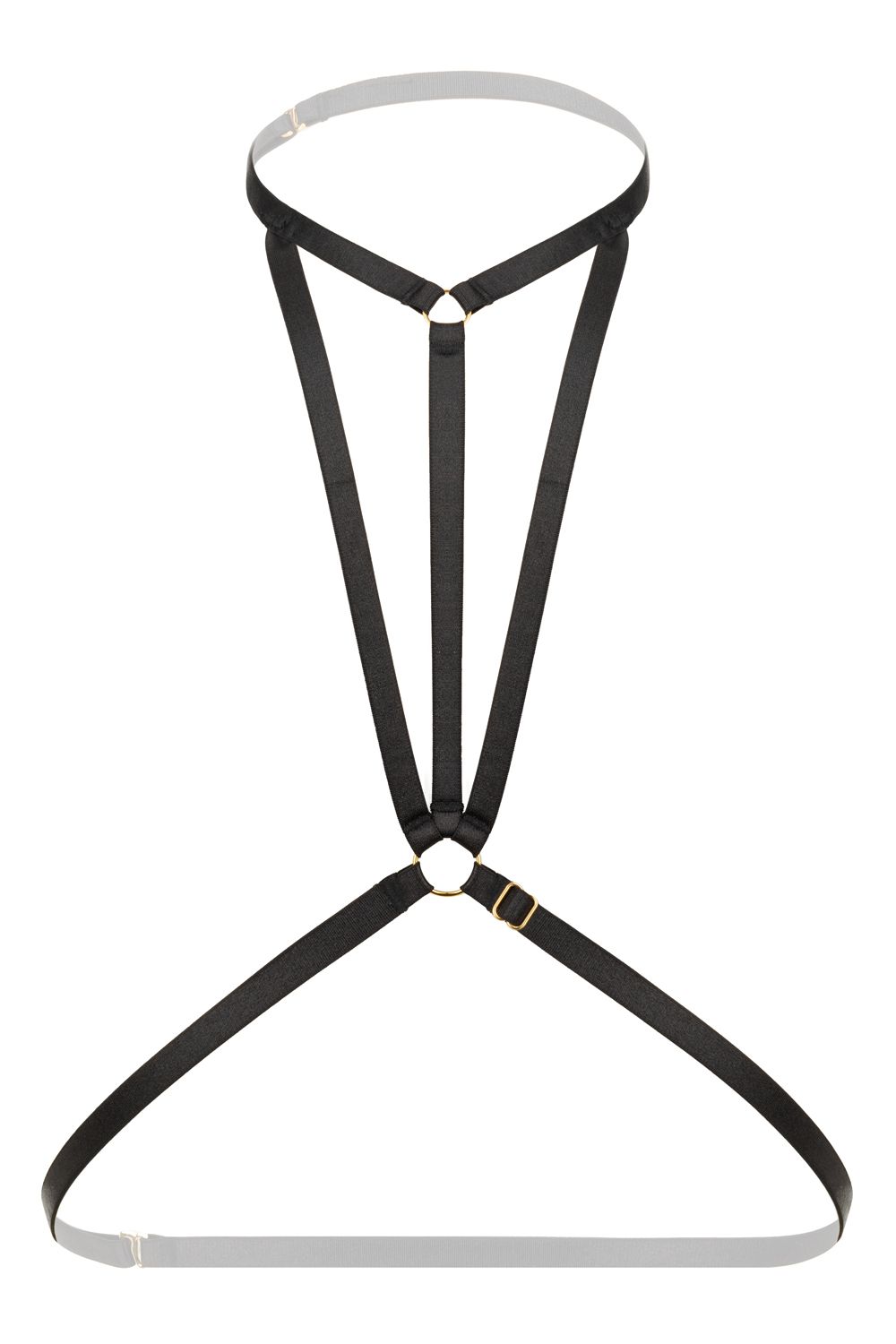 Christine - Riemchen-Harness Bralette Obsession -schwarz
