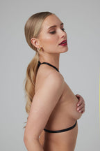 Christine - Riemchen-Harness Bralette Obsession -schwarz