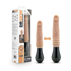 Dr. Skin Silicone - Dr. Knight Stoßender Vibrationsdildo - Beige