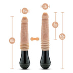 Dr. Skin Silicone - Dr. Knight Stoßender Vibrationsdildo - Beige