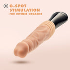 Dr. Skin Silicone - Dr. Knight Stoßender Vibrationsdildo - Beige