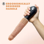 Dr. Skin Silicone - Dr. Knight Stoßender Vibrationsdildo - Beige