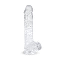 Jelly Dildo mit Hoden - 13,5 cm