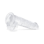 Jelly Dildo mit Hoden - 13,5 cm