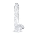 Jelly Dildo mit Hoden - 15 cm