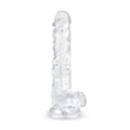 Jelly Dildo mit Hoden - 17 cm