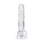 Jelly Dildo mit Hoden - 17 cm