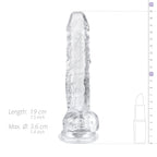 Jelly Dildo mit Hoden - 17 cm