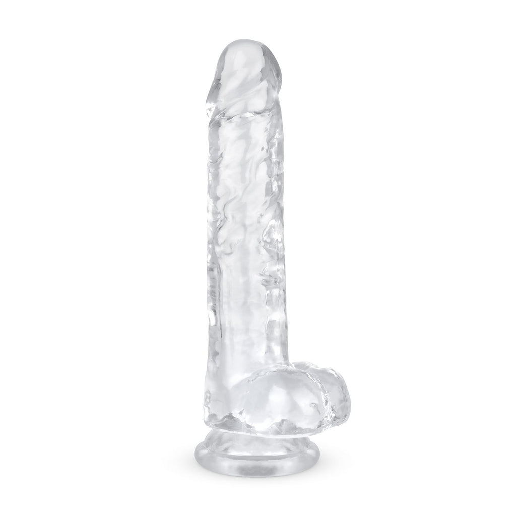 Jelly Dildo mit Hoden - 19 cm