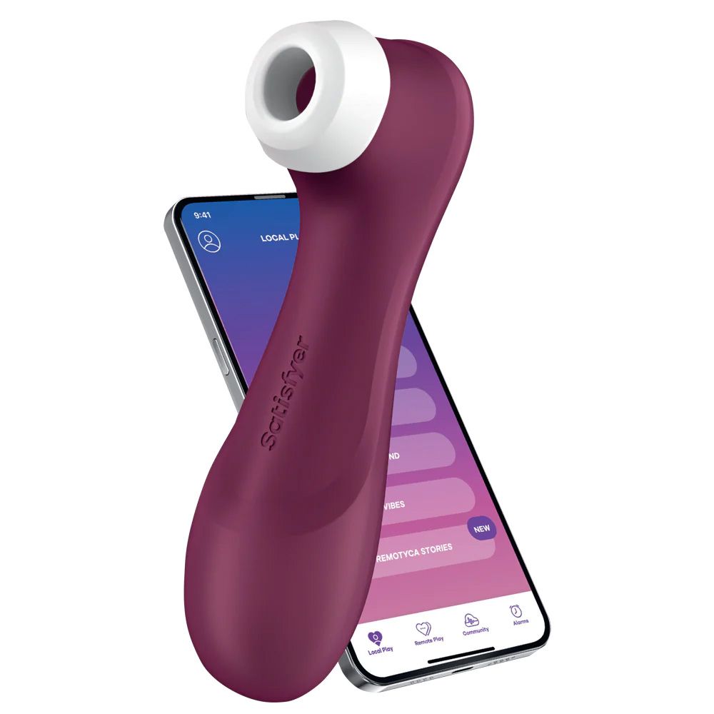 Satisfyer - Pro 2 Generation 3 App Controlled Klitoris-Stimulator - Weinrot