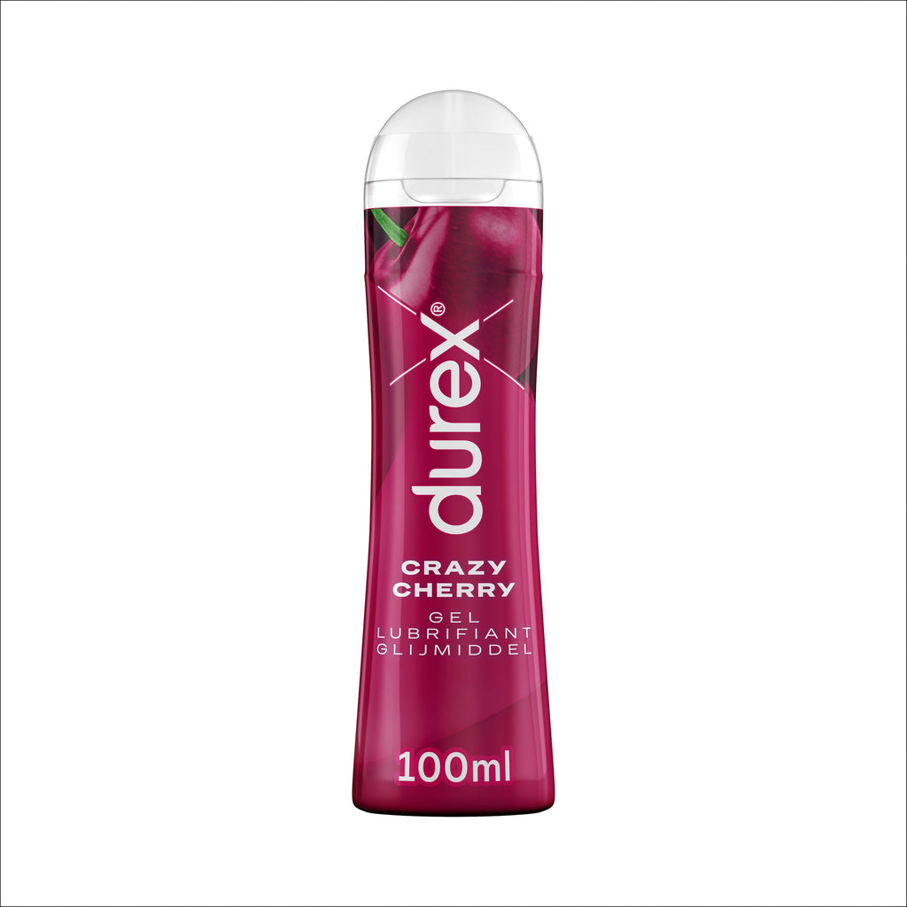 Durex Play Crazy Cherry - Gleitgel auf Wasserbasis mit Kirschgeschmack - 100 ml