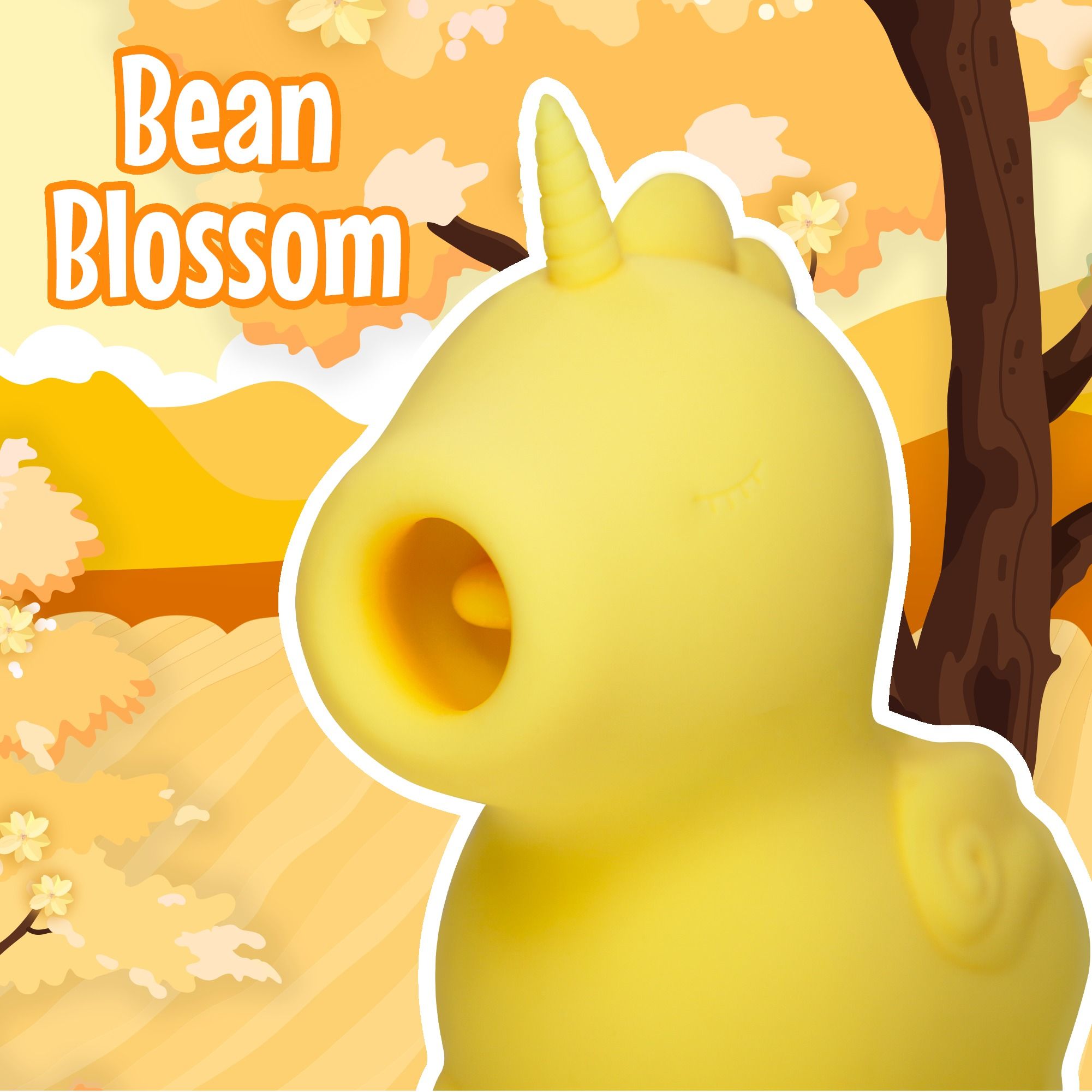 Unihorn - Bean Blossom Zungenvibrator - Klitoris-Stimulator mit dicker Zunge