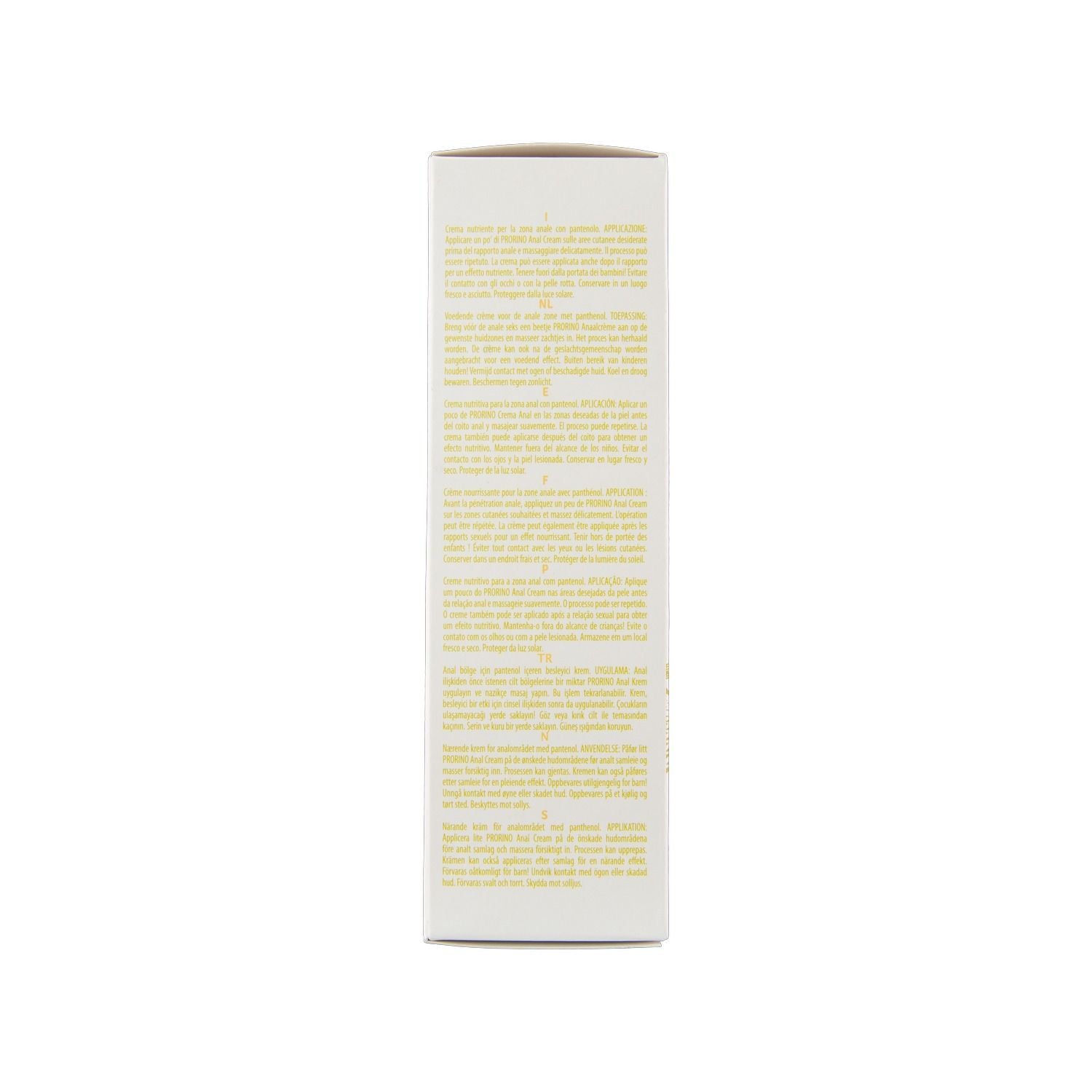 HOT PRORINO Sensitive Anal Comfort Cream 100 ml pflegende Analcreme mit Panthenol