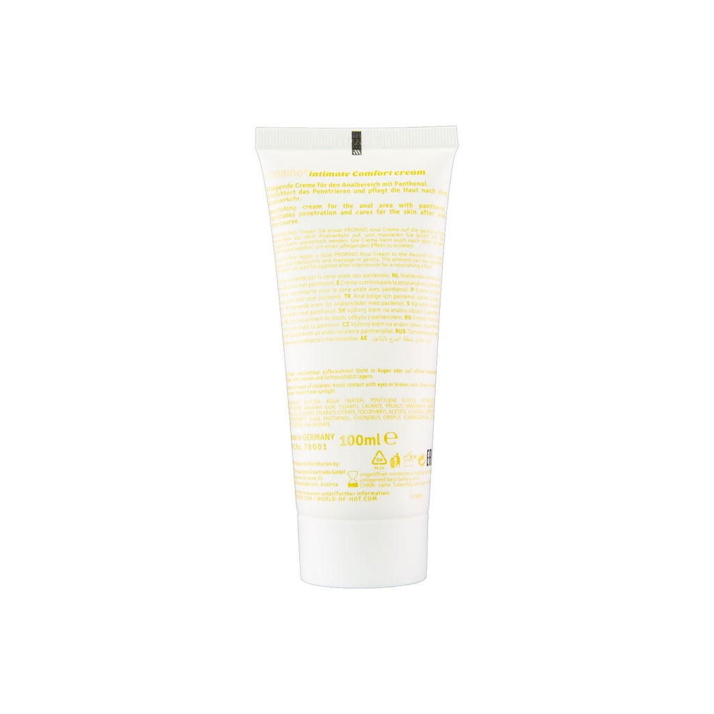 HOT PRORINO Sensitive Anal Comfort Cream 100 ml pflegende Analcreme mit Panthenol