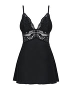 Obsessive - Babydoll Set Mit Spitze - Schwarz