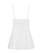Obsessive - Babydoll Set Mit Spitze - Weiß