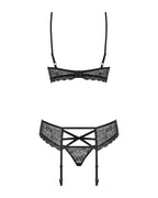 Obsessive - Fabulous Jarretel-Set - Schwarz