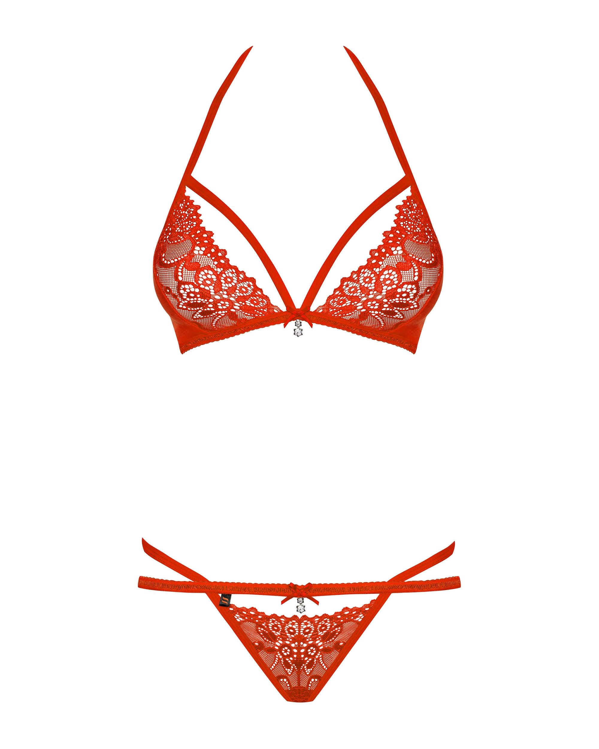Obsessive - BH und Tanga Set - Rot
