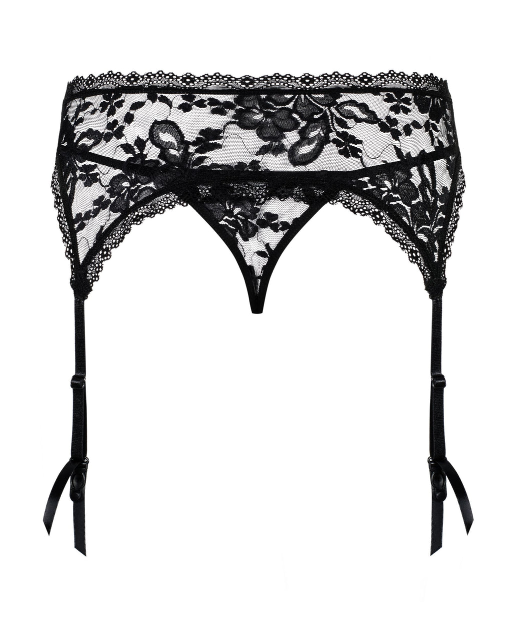 Obsessive - Catia Strapsgürtel & Tanga - Schwarz