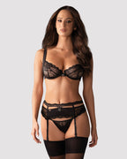 Obsessive - Heartina Driedelige Jarretelset
