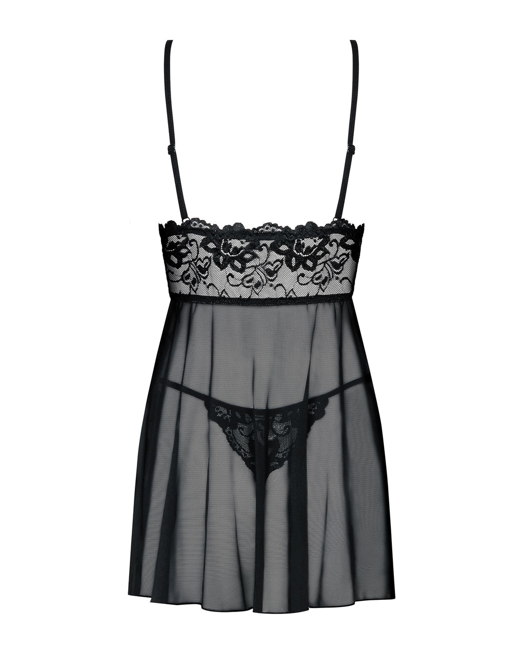 Obsessive - Idillia Babydoll und Tanga - Schwarz