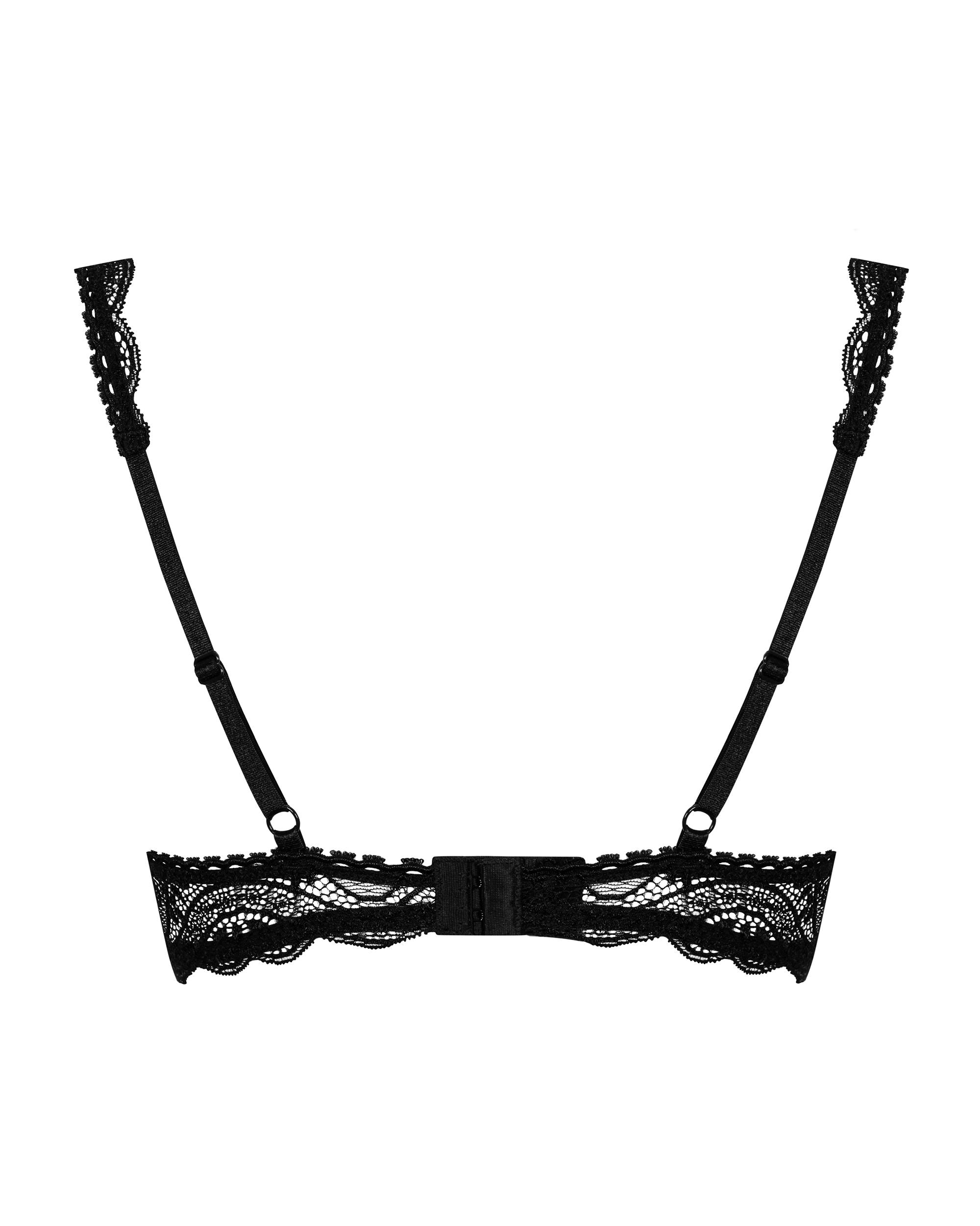 Obsessive - Miamor BH Met Kwart Cups - Zwart