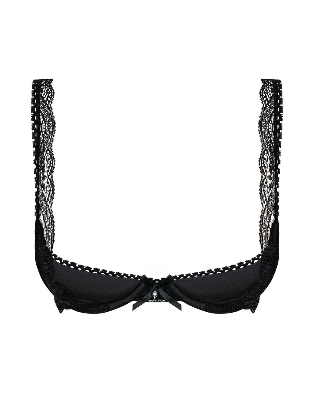 Obsessive - Miamor BH Met Kwart Cups - Zwart