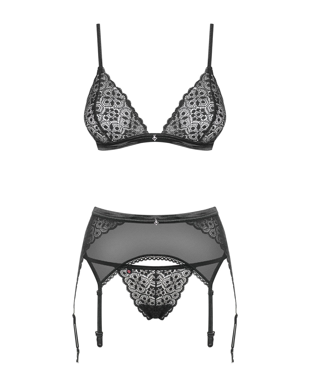 Obsessive - 3-teiliges BH-Set Shibu - schwarz