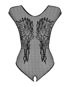 Obsessive - Netzstoff-Body mit offenem Intimbereich
