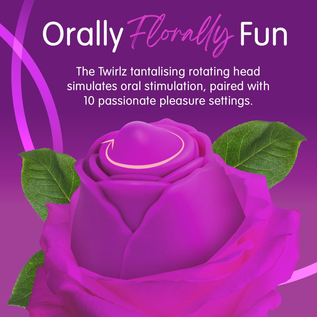 Skins - Rose Buddies The Rose Twirlz Vibrator - Klitoris Stimulator mit 10 Stufen