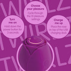 Skins - Rose Buddies The Rose Twirlz Vibrator - Klitoris Stimulator mit 10 Stufen