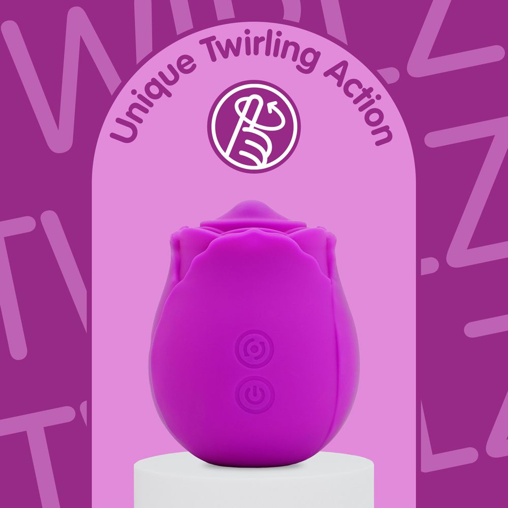 Skins - Rose Buddies The Rose Twirlz Vibrator - Klitoris Stimulator mit 10 Stufen