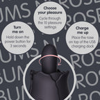 Skins - Bums N Roses Anal-Vibrator mit rotierender Zunge - Rose Buddies